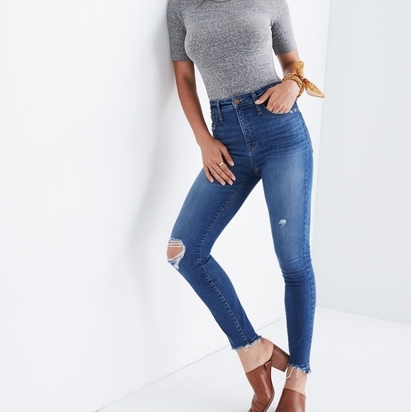 Madewell Curvy High Rise Step Hem Skinny 26 - Picture 1 of 11